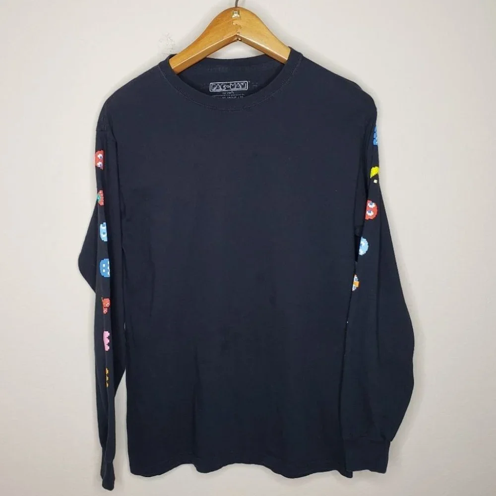 Pac-Man graphic t-shirt black size Medium - Picture 4 of 12